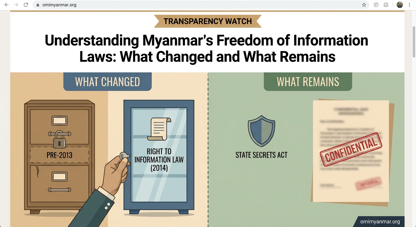 Understanding Myanmar's Freedom of Information Laws: What Changed and What Remains - Illustration 1