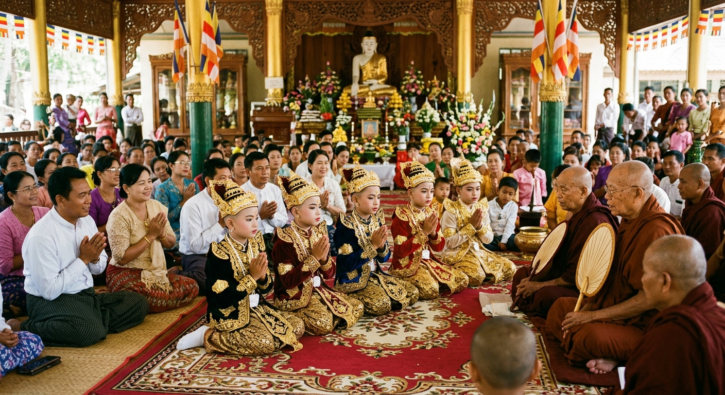 What Happens at a Traditional Burmese Shinbyu Ceremony and Why It Matters - Illustration 2