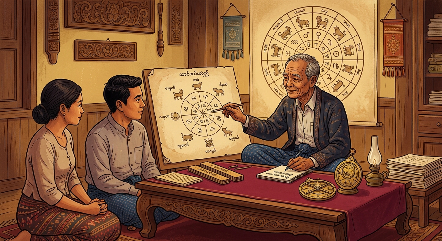 The Role of Astrology in Myanmar Culture: From Birth Charts to Business Decisions - Illustration 2
