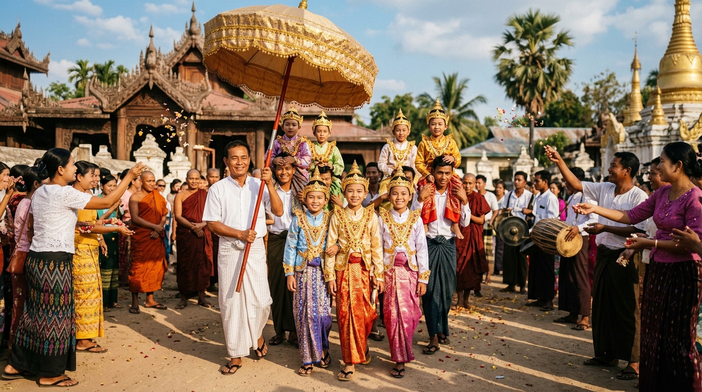 What Happens at a Traditional Burmese Shinbyu Ceremony and Why It Matters
